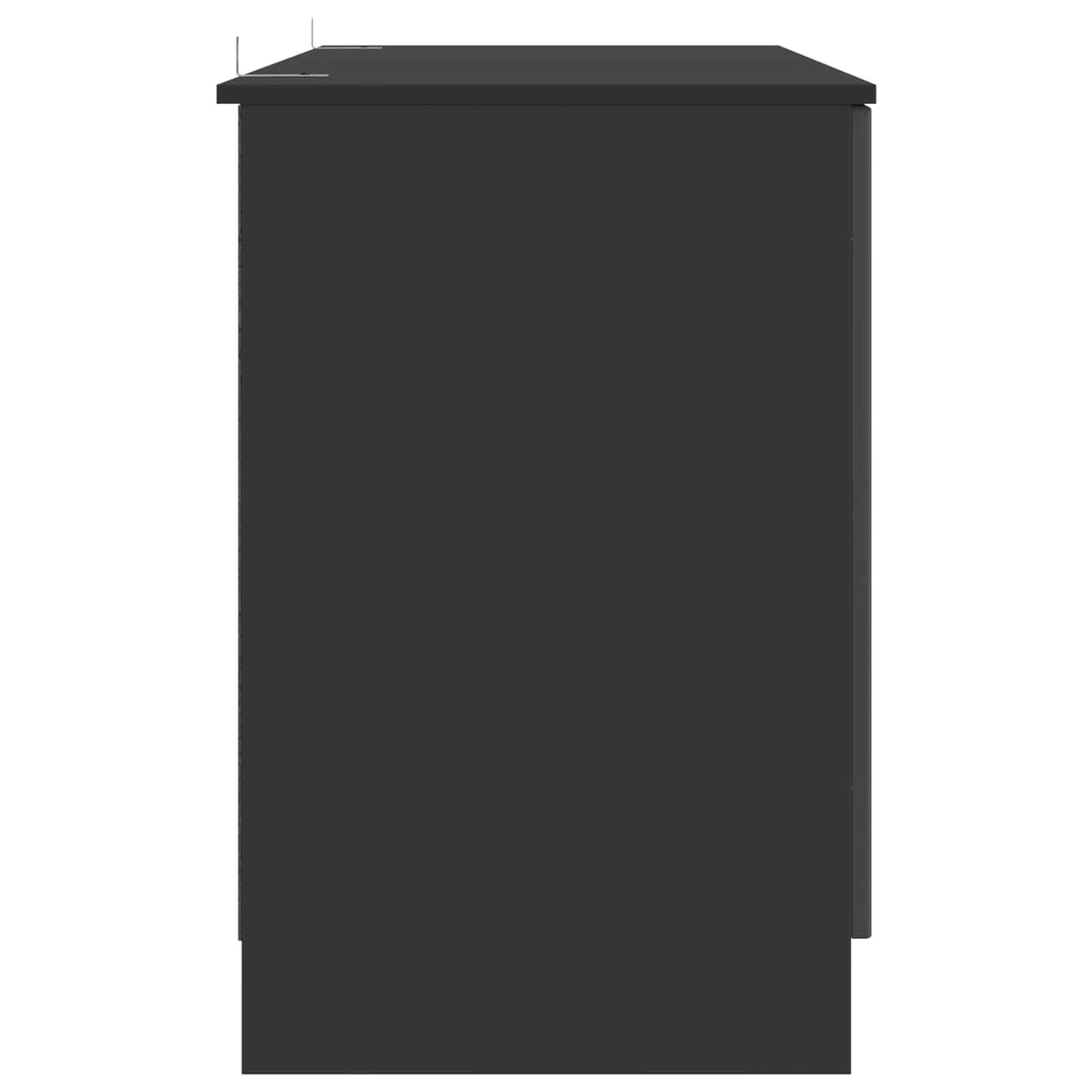 Stol Crna 142,5 x 50 x 75 cm Konstruirano drvo
