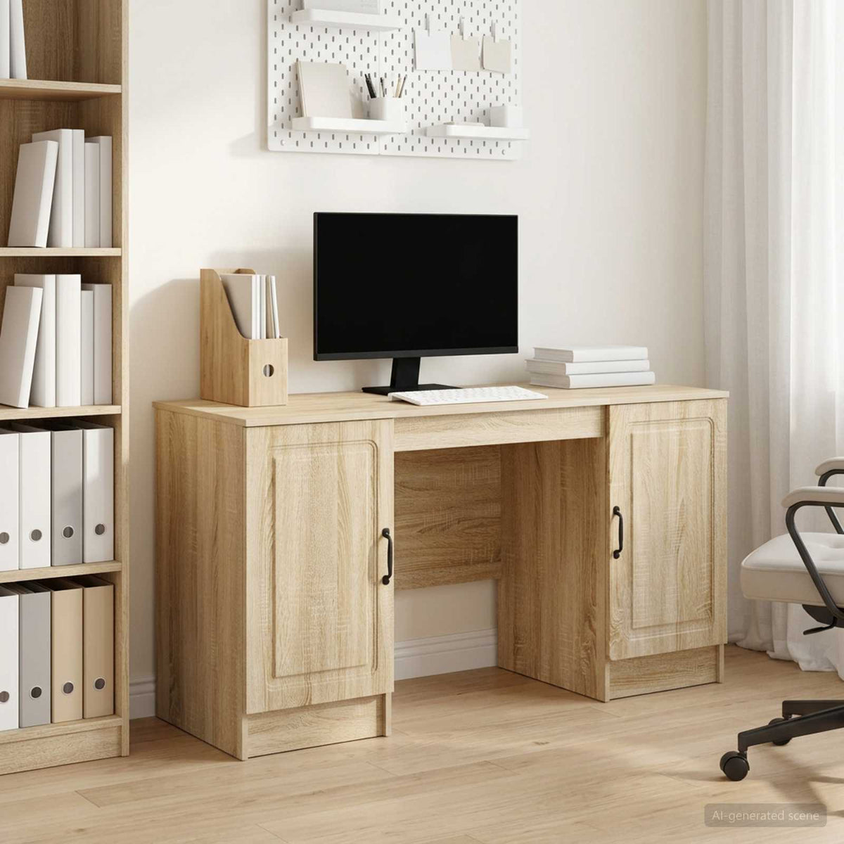 Stol Hrast sonoma 142,5 x 50 x 75 cm Konstruirano drvo