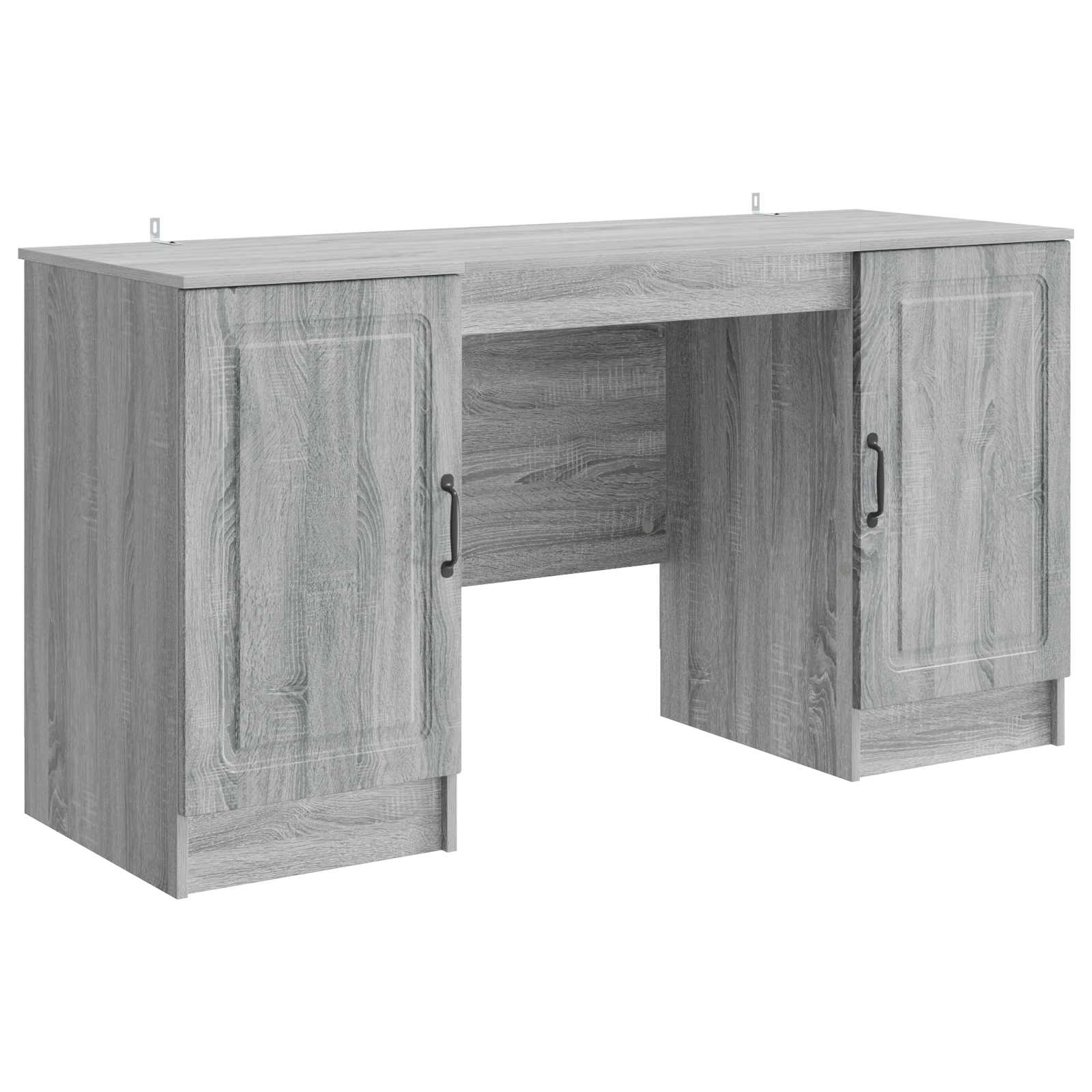 Stol s policom Siva sonoma 142,5 x 50 x 75 cm Konstruirano drvo