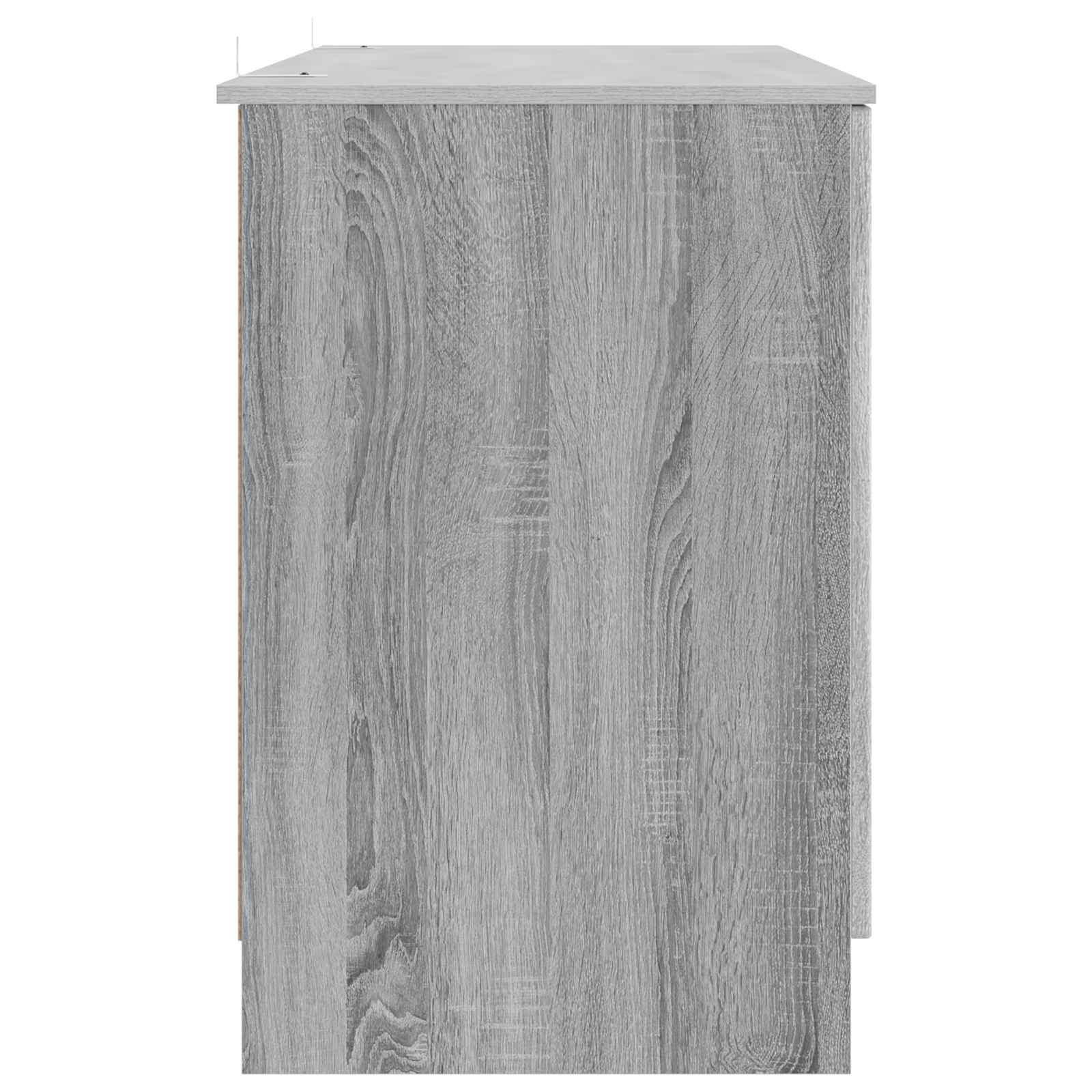 Stol s policom Siva sonoma 142,5 x 50 x 75 cm Konstruirano drvo