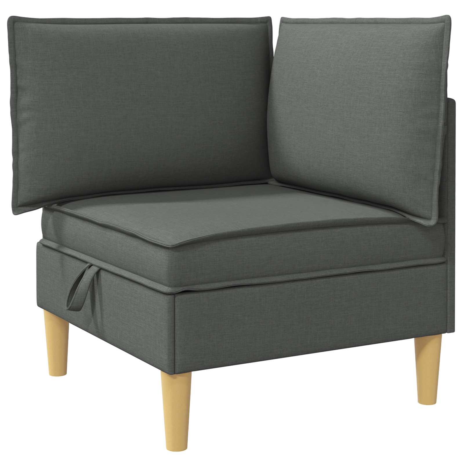 Kutna Sofa s Pohranom Tamnosiva Tkanina