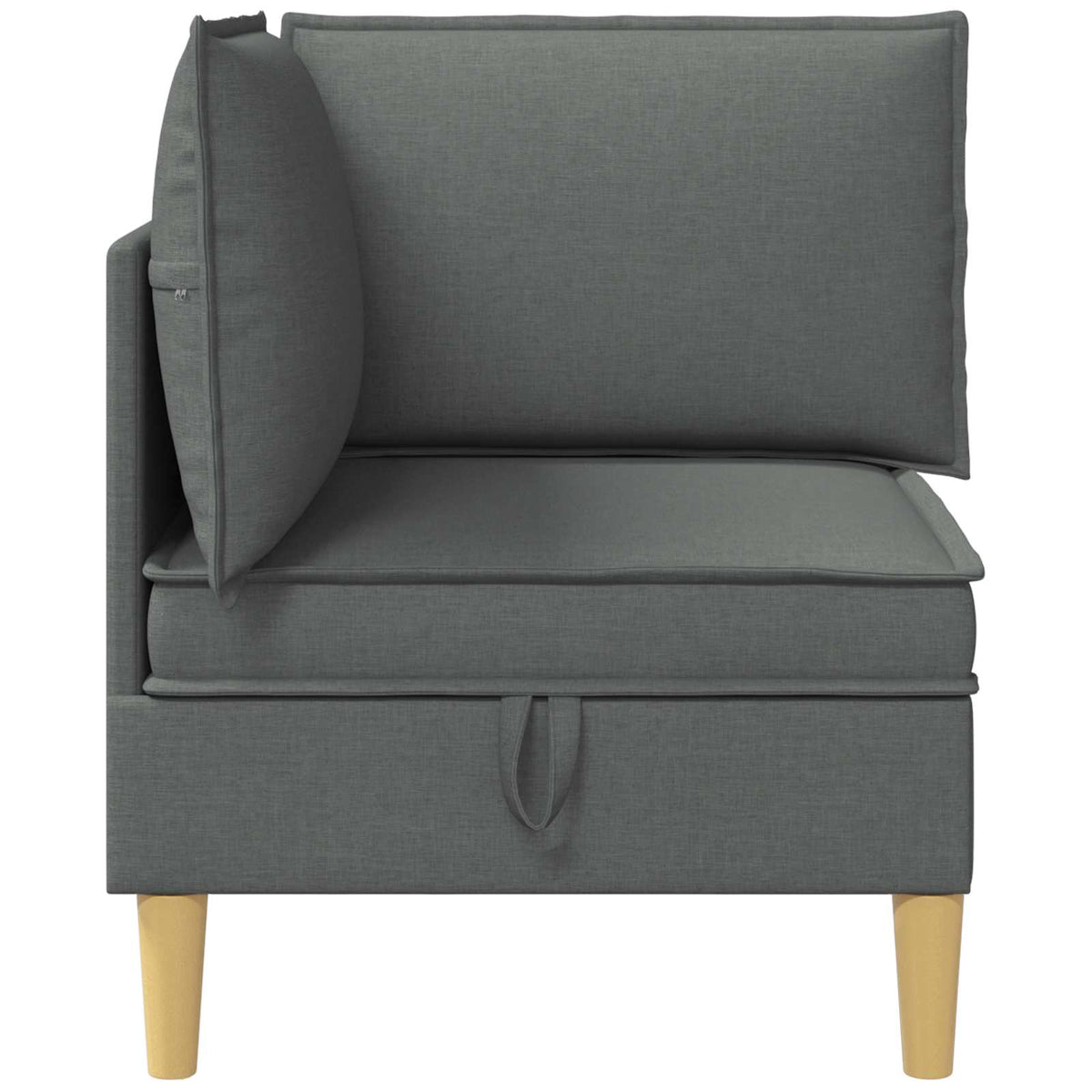 Kutna Sofa s Pohranom Tamnosiva Tkanina