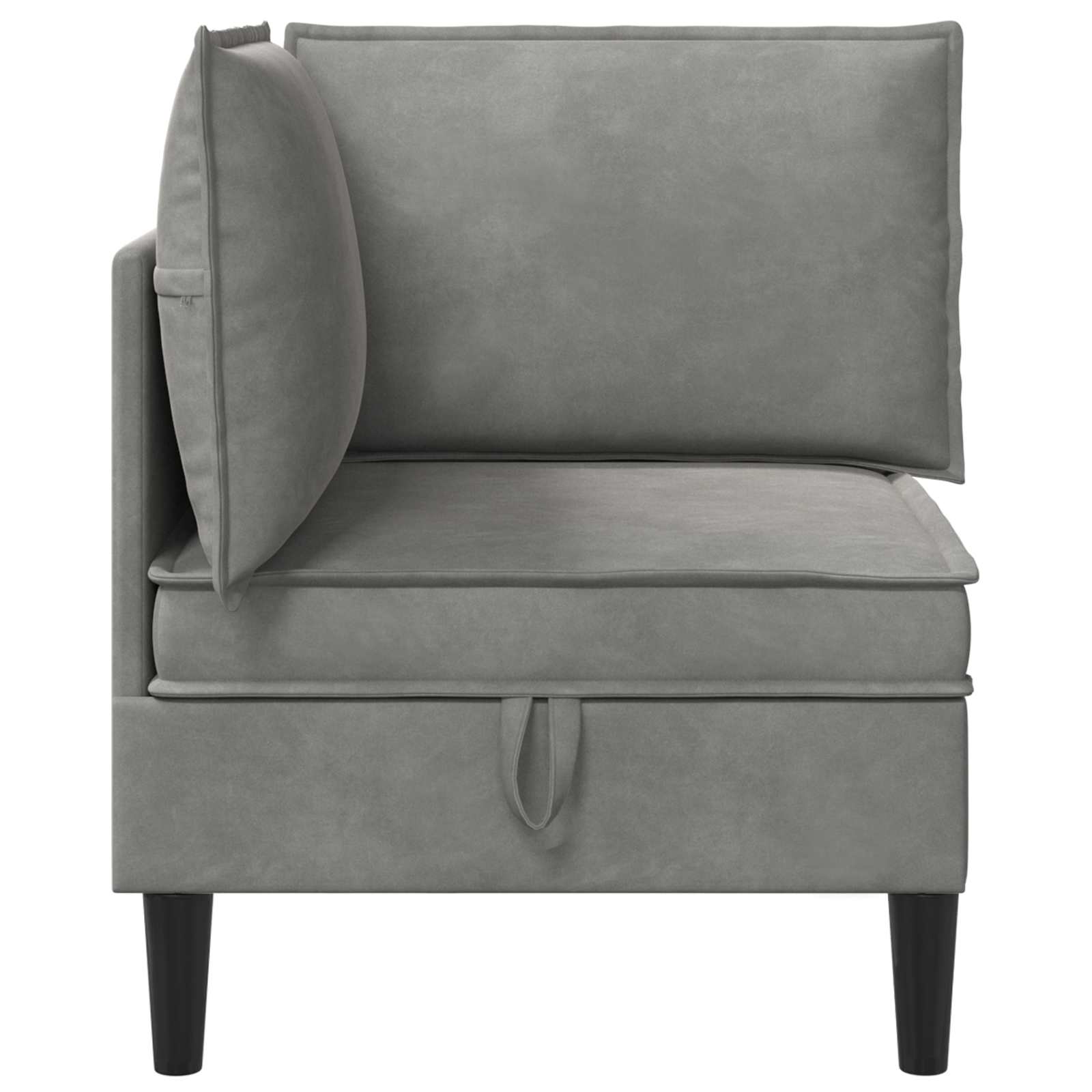 Sofa s pohranom Svjetlosiva Baršun