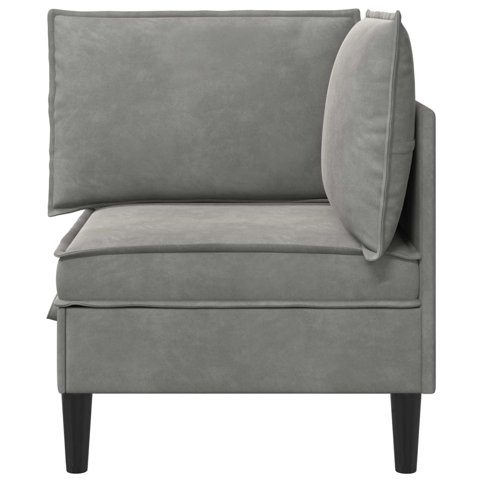 Sofa s pohranom Svjetlosiva Baršun