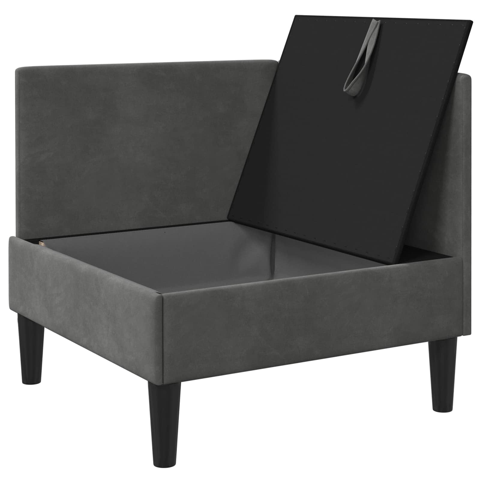 Sofa s pohranom Tamnosiva Baršun