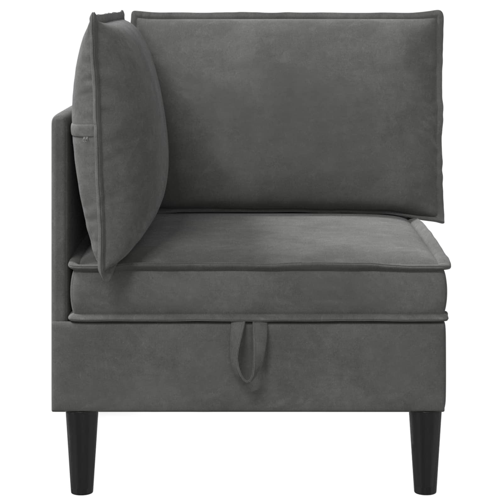 Sofa s pohranom Tamnosiva Baršun