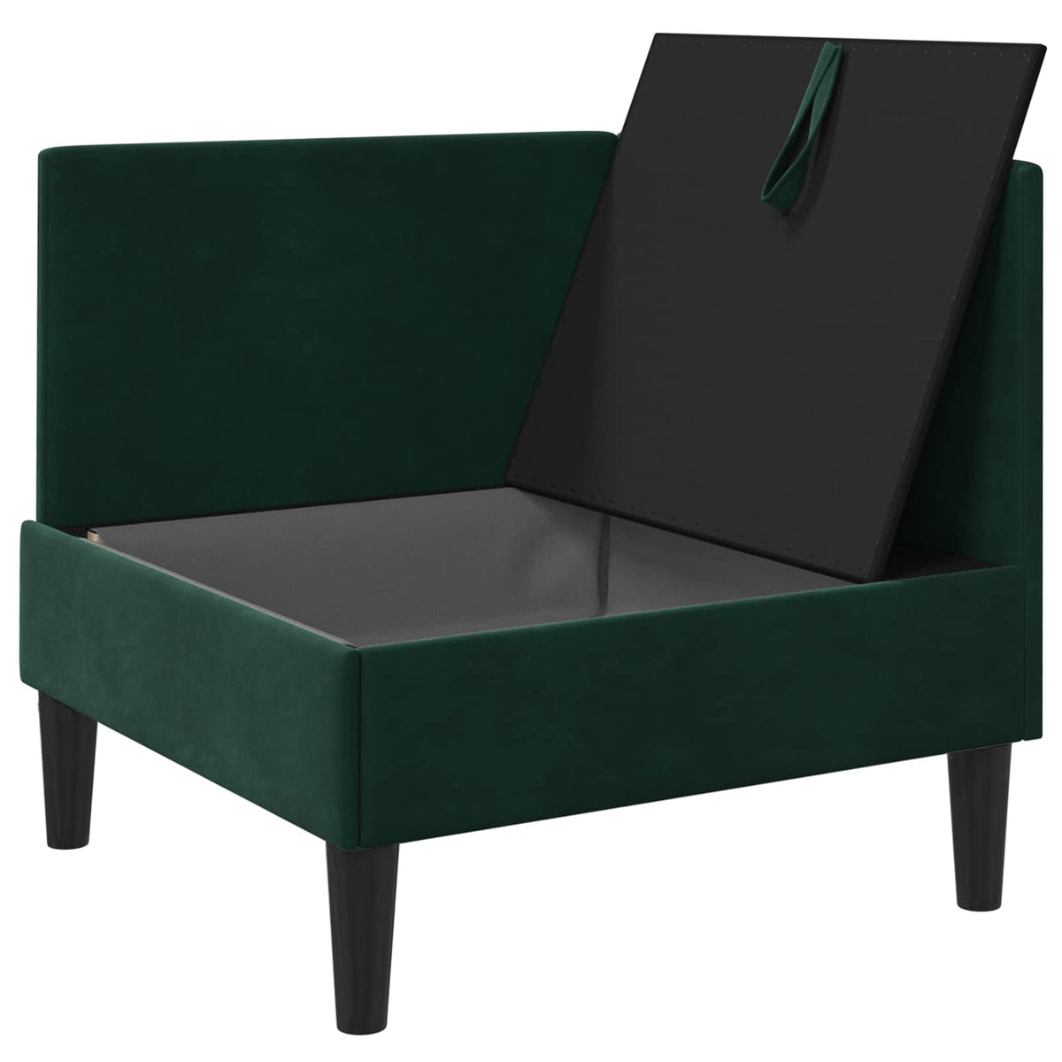 Sofa s pohranom Tamnozelena Baršun