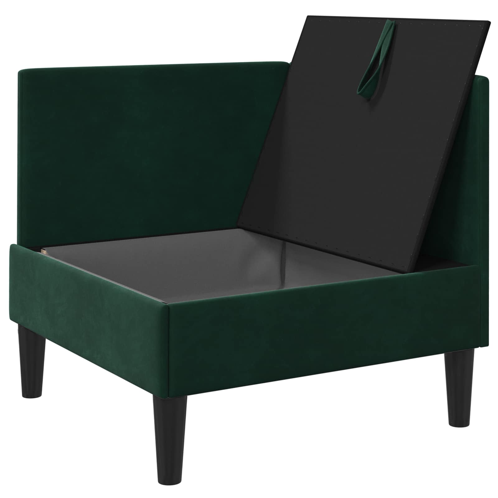 Sofa s pohranom Tamnozelena Baršun