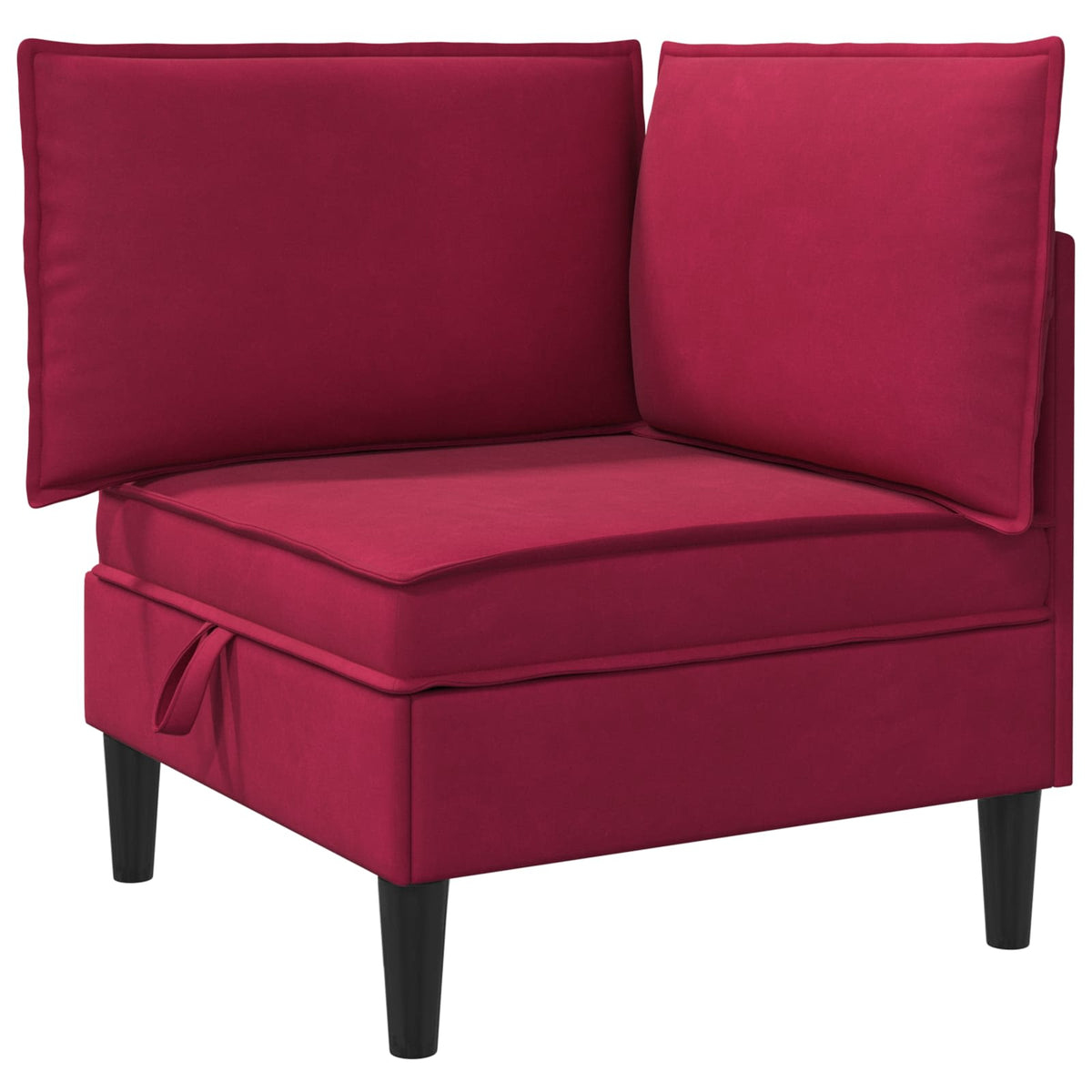 Sofa s pohranom Vinska crvena Baršun
