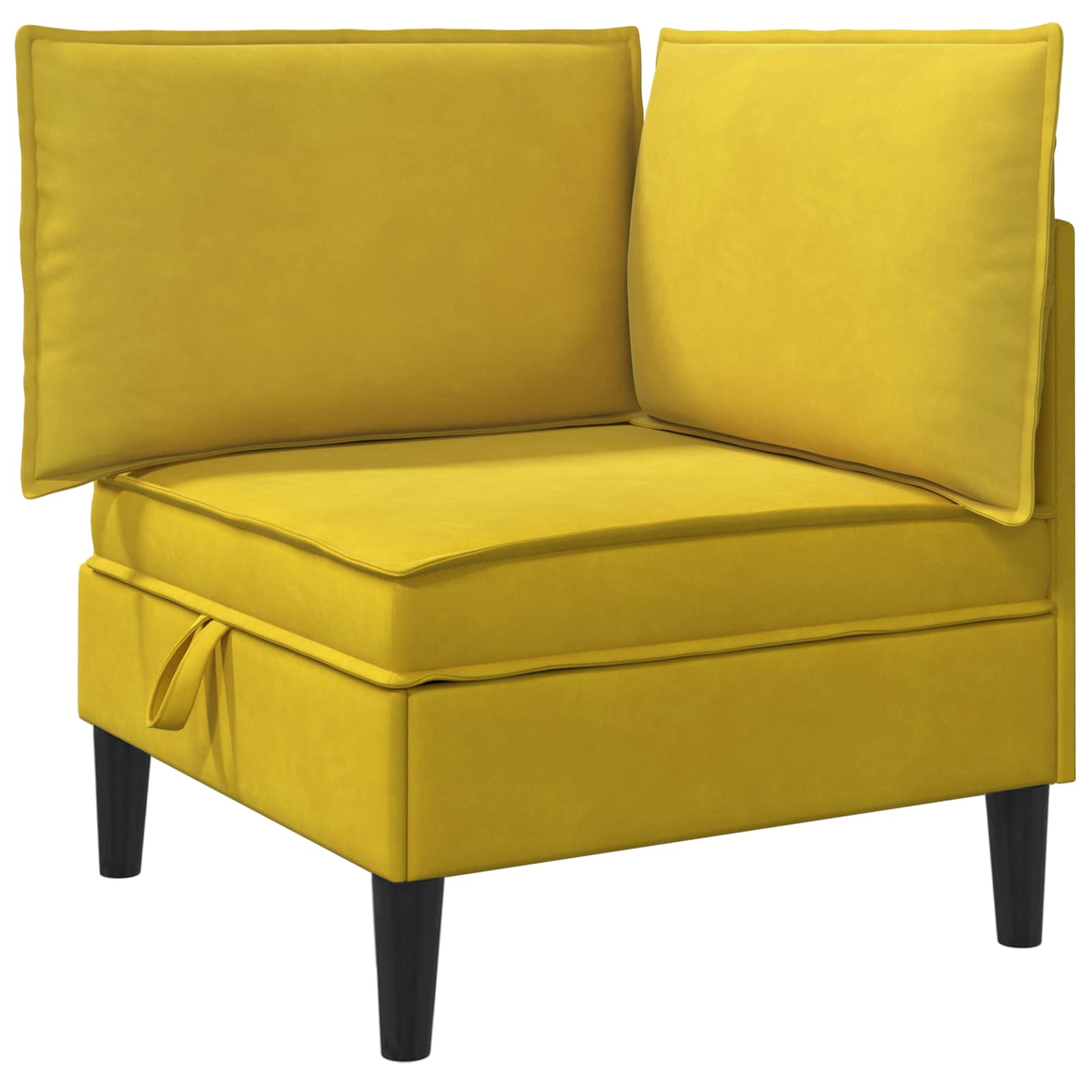 Sofa s pohranom Žuta Baršun