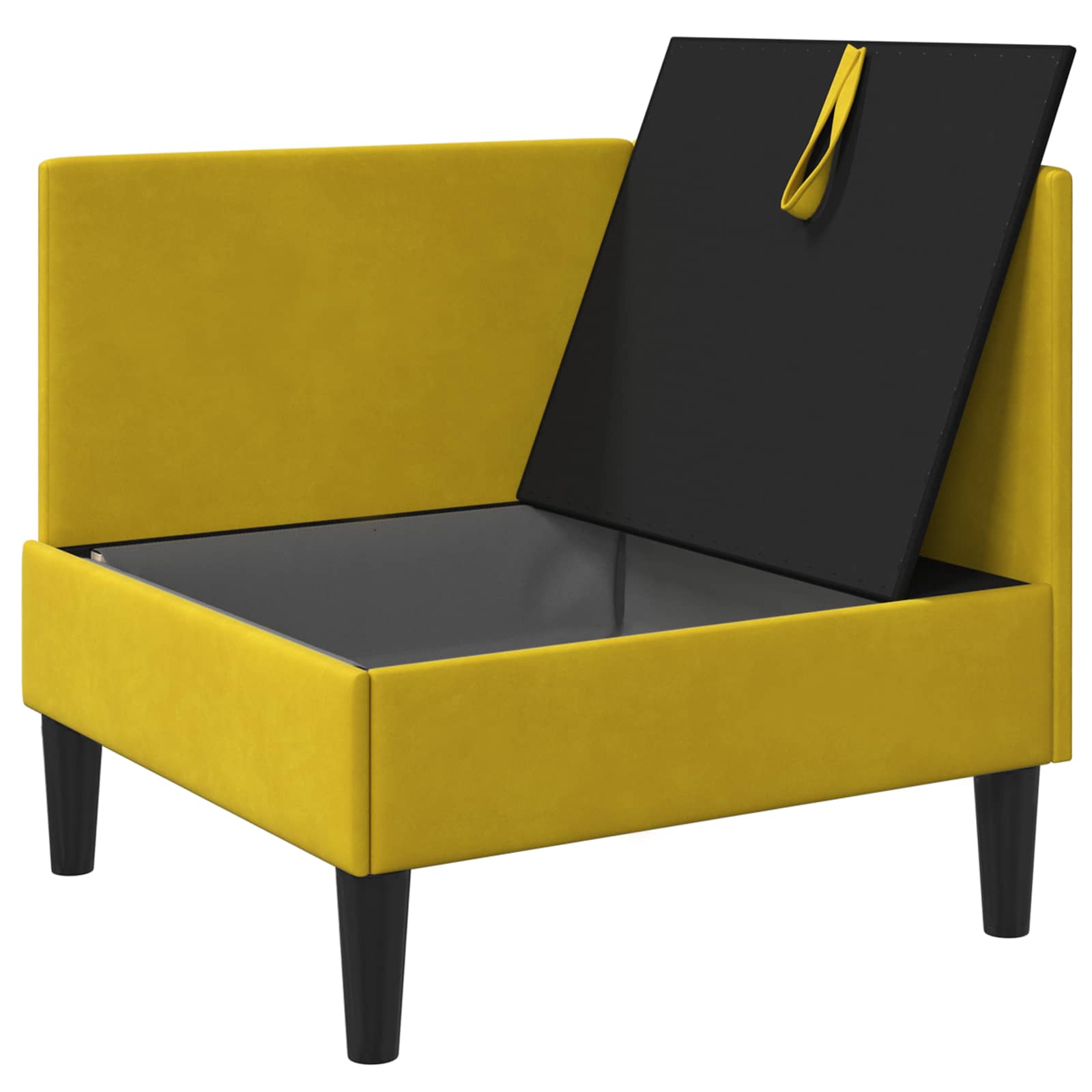 Sofa s pohranom Žuta Baršun