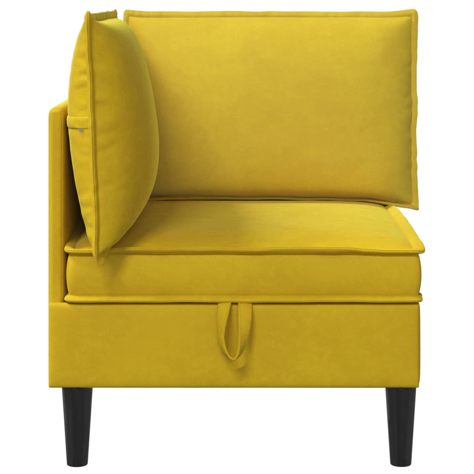 Sofa s pohranom Žuta Baršun