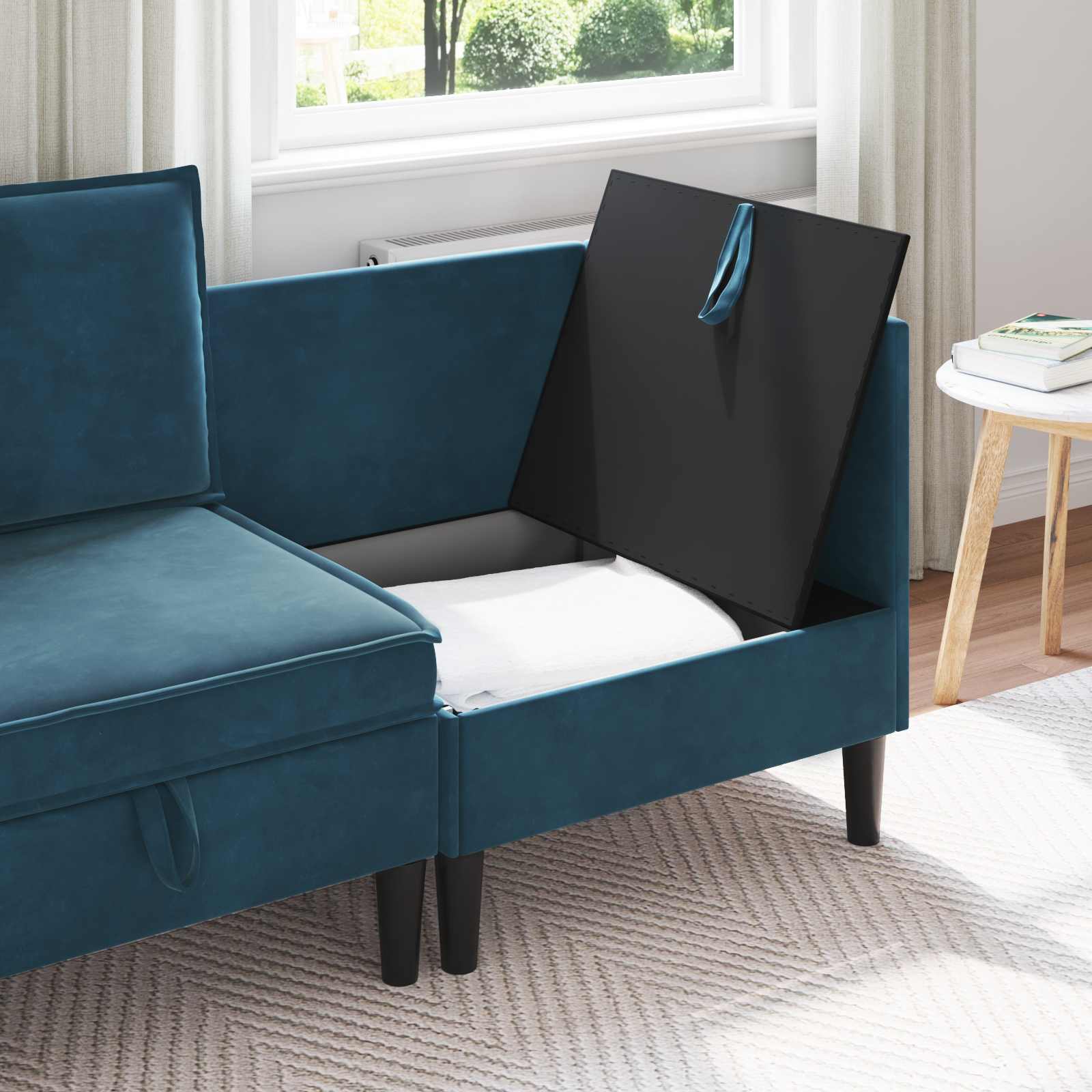 Sofa s pohranom Plava Baršun