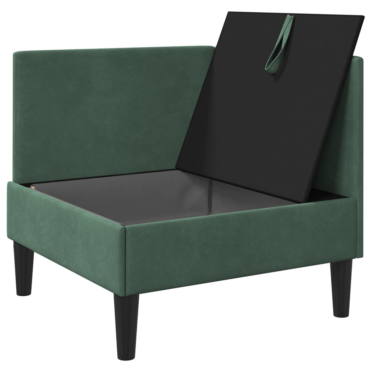 Sofa s pohranom Morska zelena Baršun