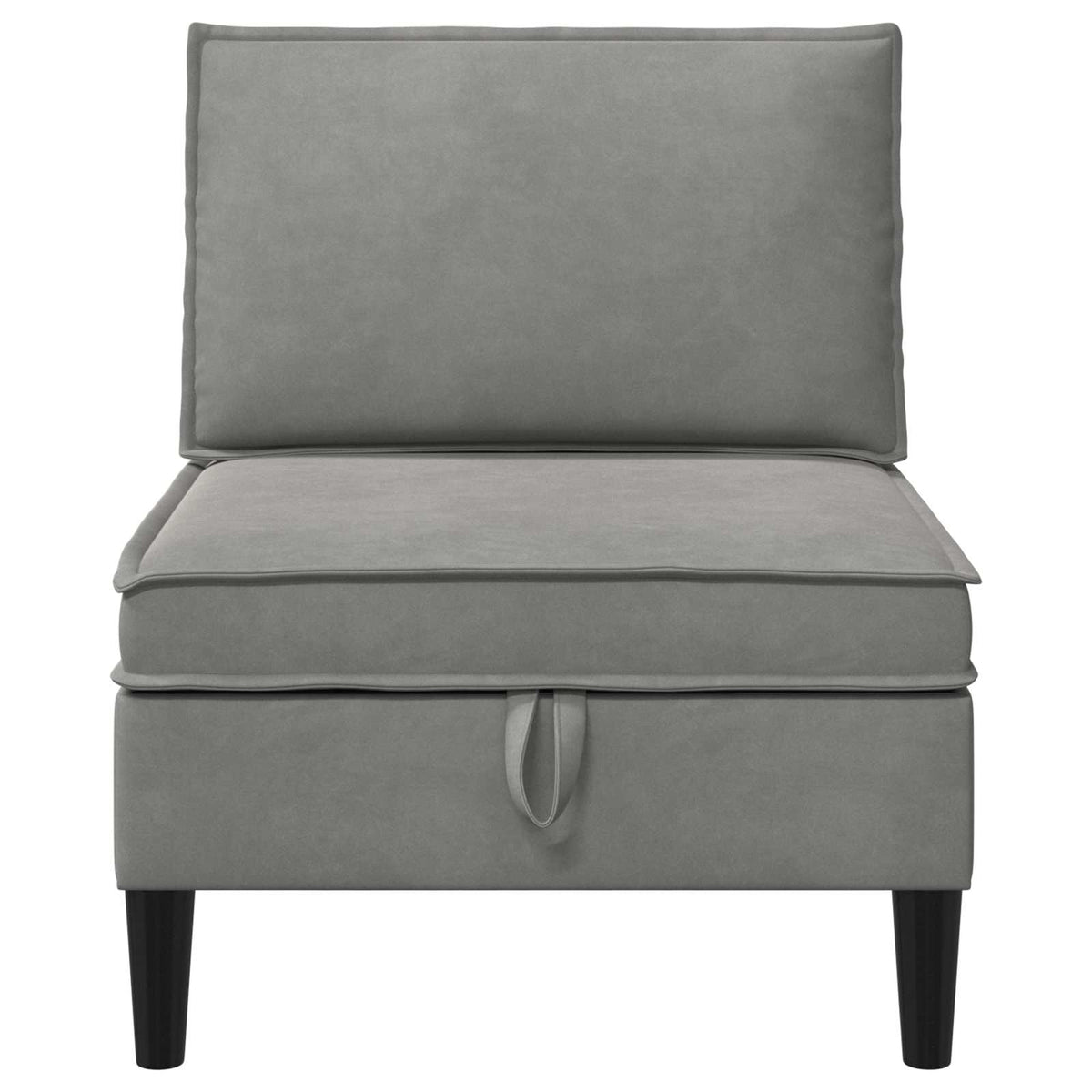 Sofa s pohranom Svjetlosiva Baršun
