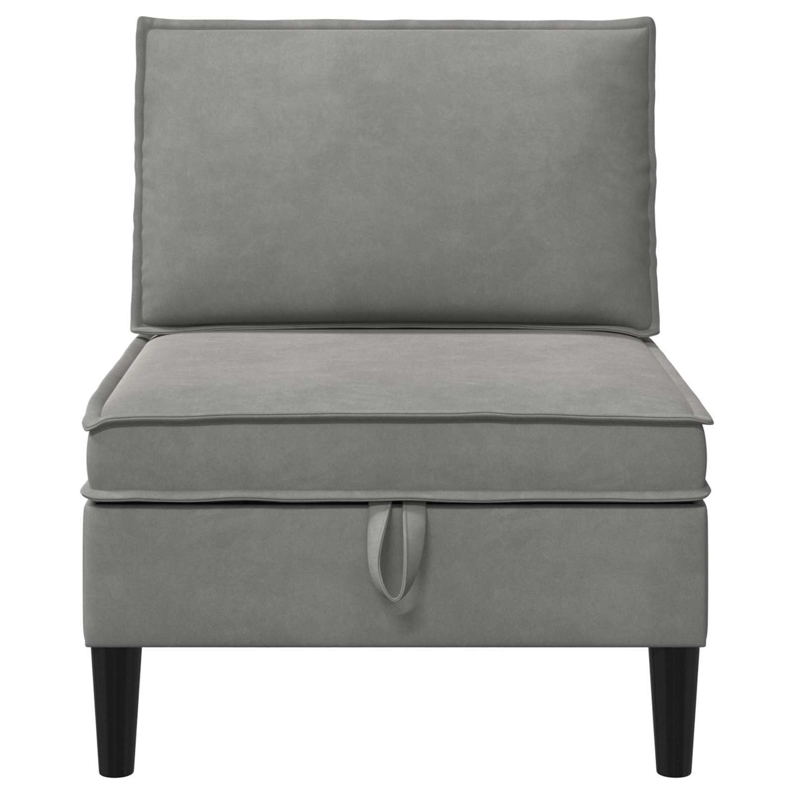 Sofa s pohranom Svjetlosiva Baršun