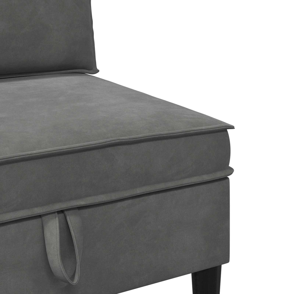 Sofa s pohranom Tamnosiva Baršun