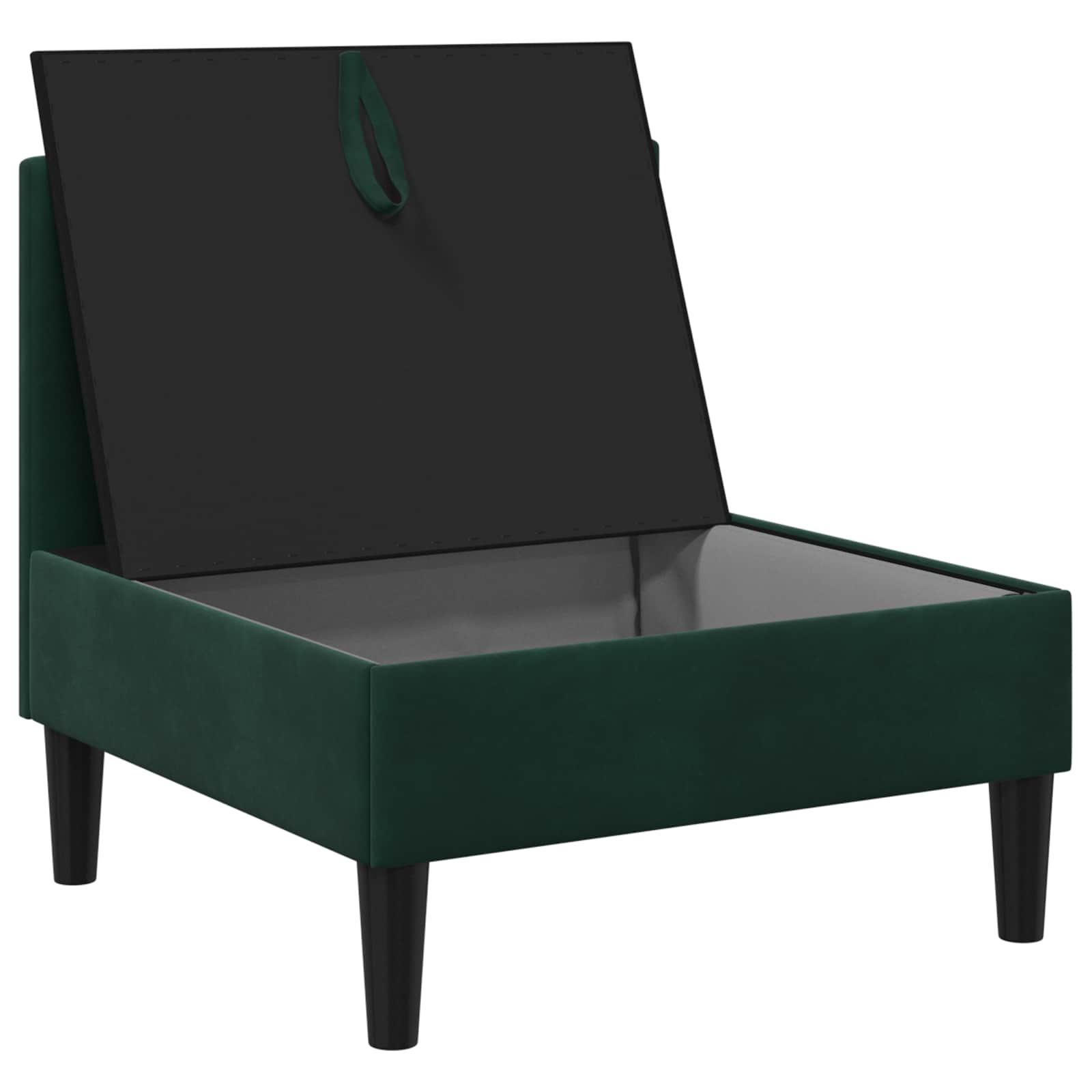 Sofa s pohranom Tamnozelena Baršun