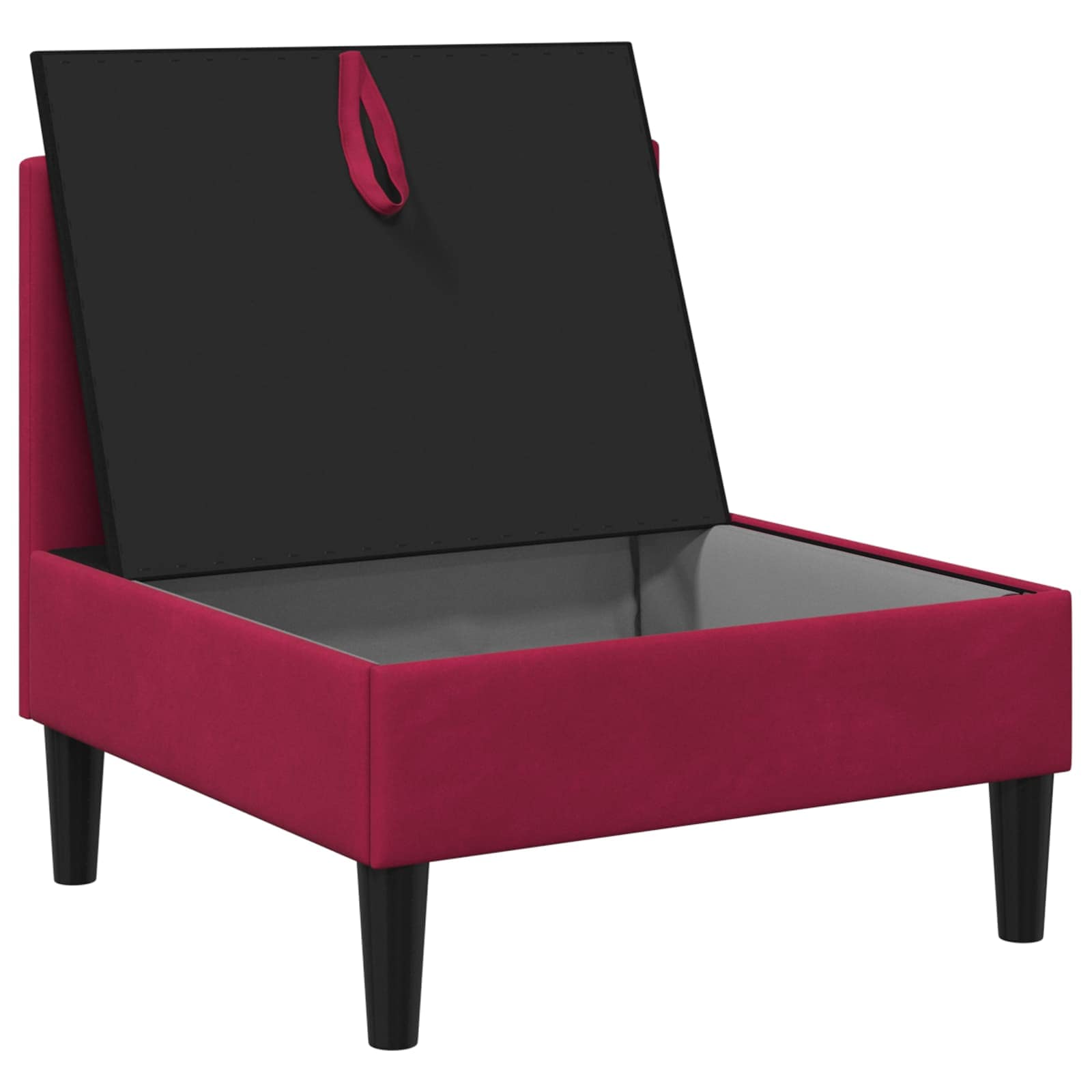 Sofa s pohranom Vinska crvena Baršun