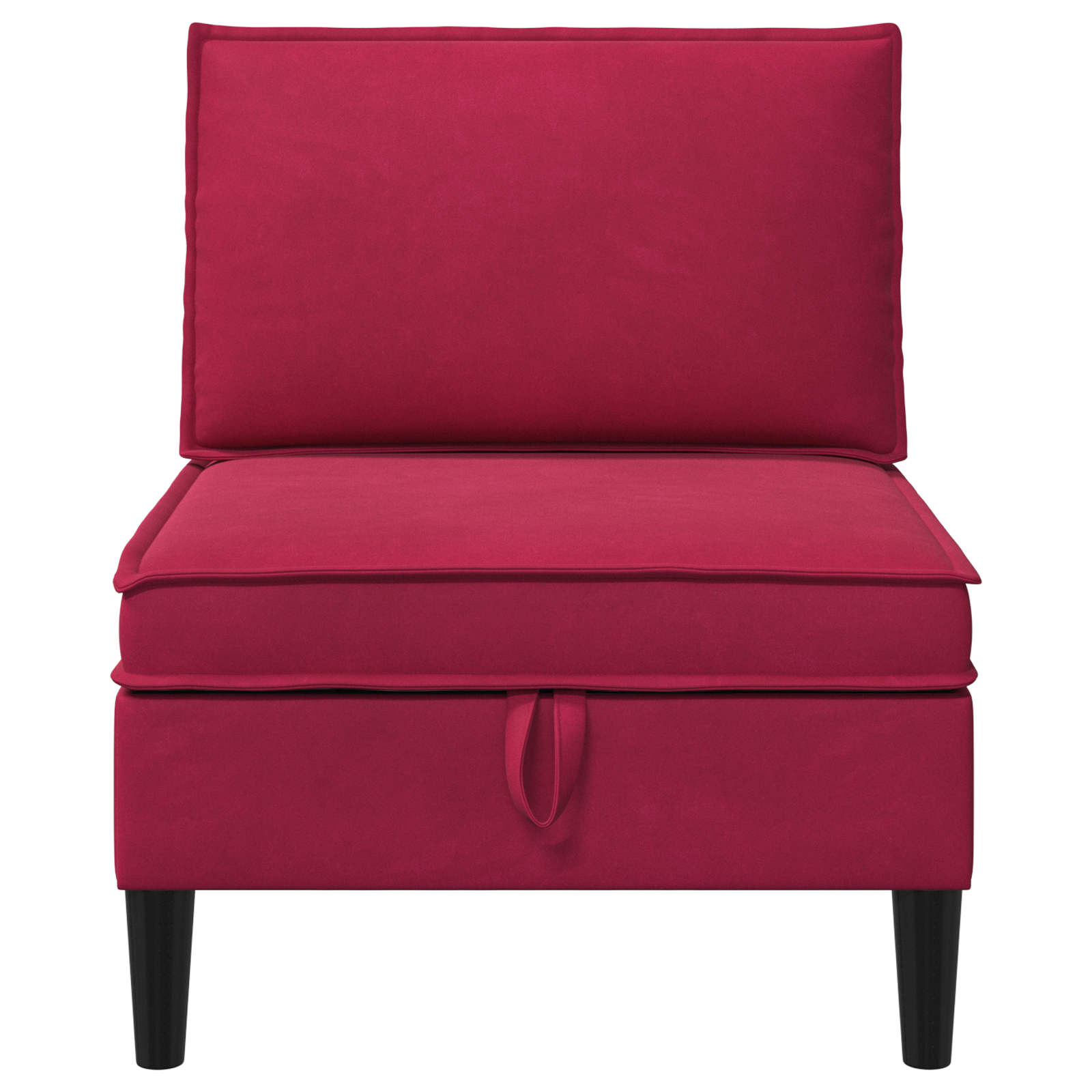 Sofa s pohranom Vinska crvena Baršun