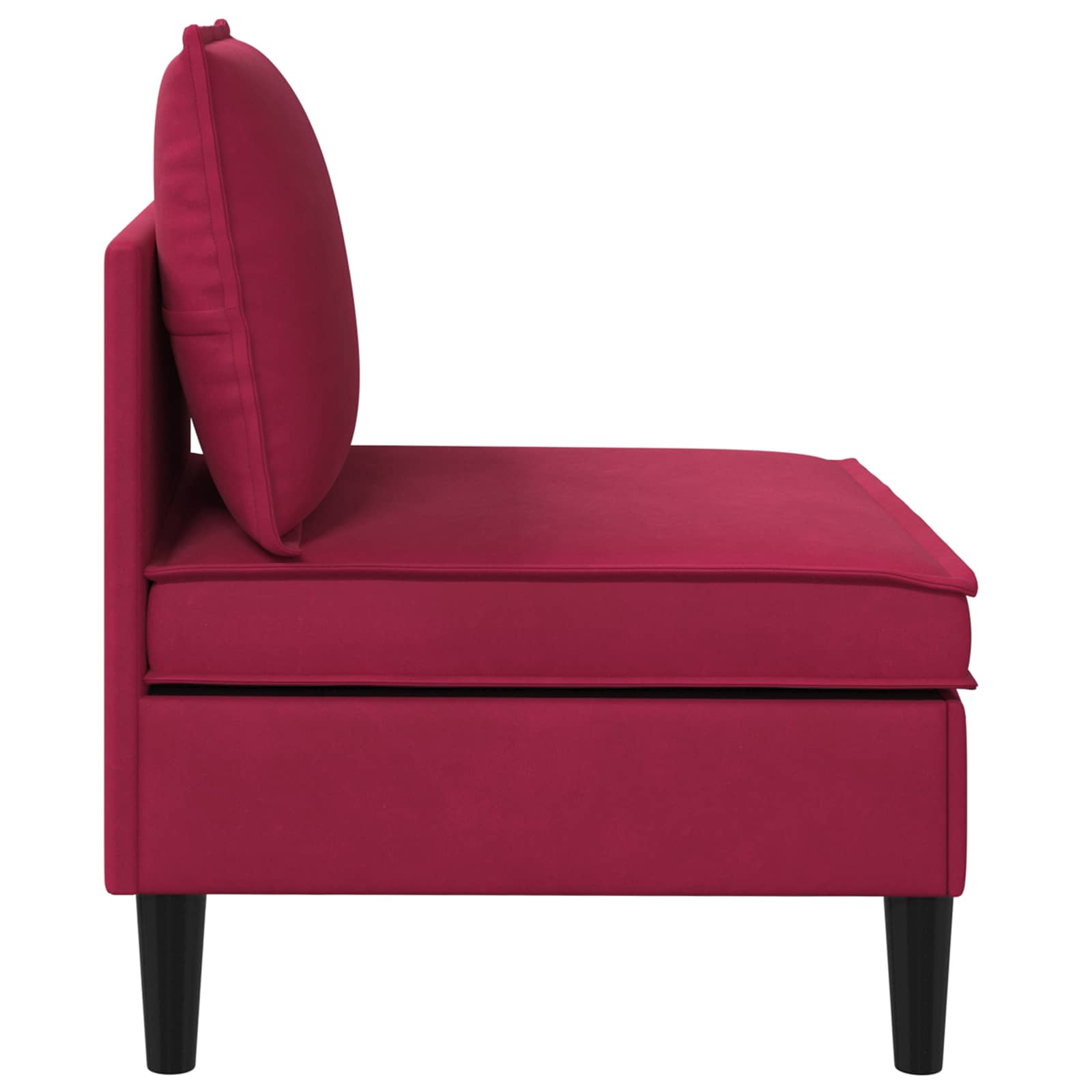 Sofa s pohranom Vinska crvena Baršun
