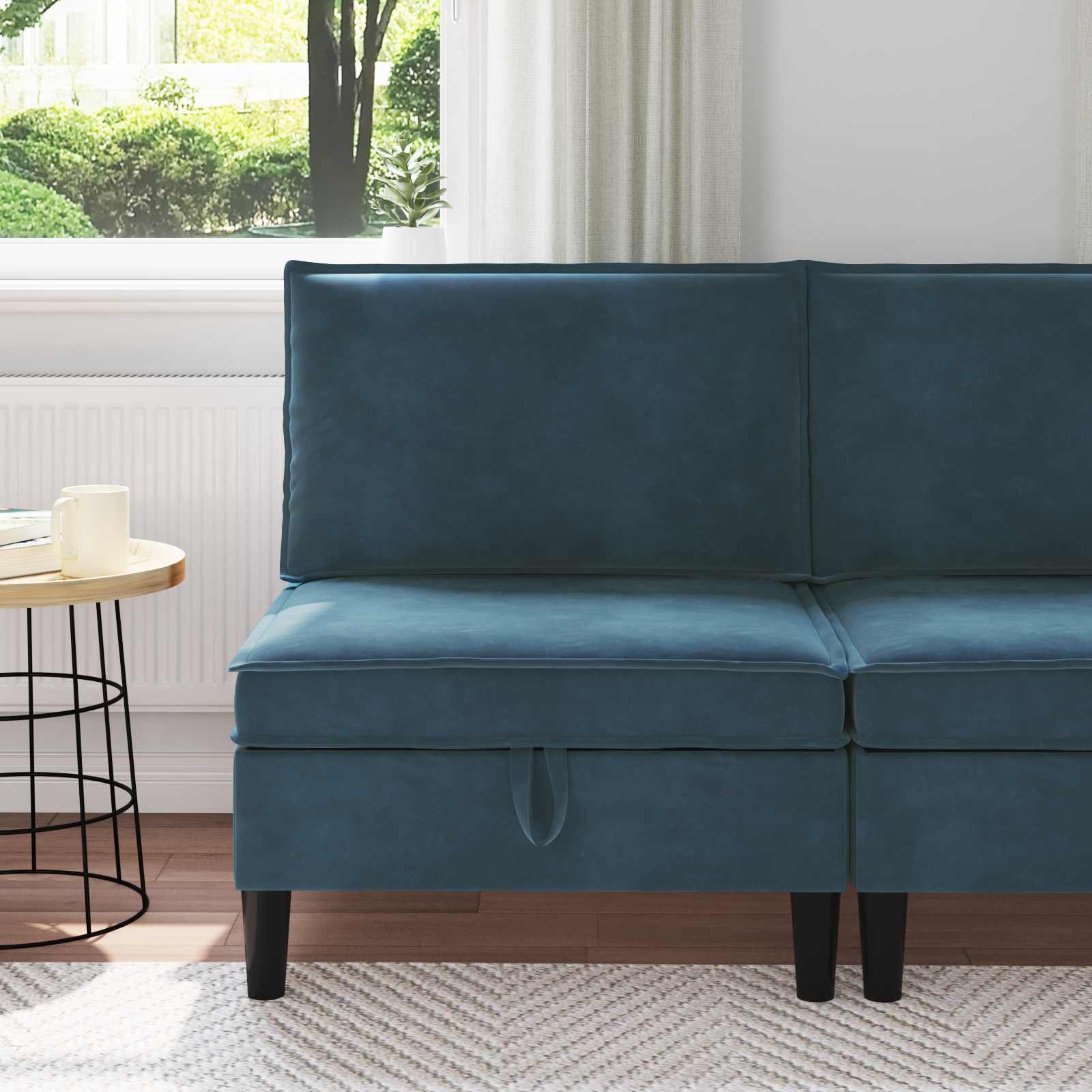 Sofa s pohranom Plava Baršun