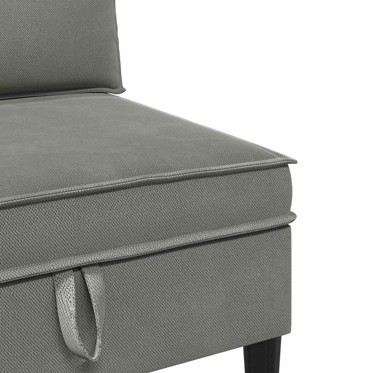 Srednji sofa s ladicom Tamnosiva Baršun
