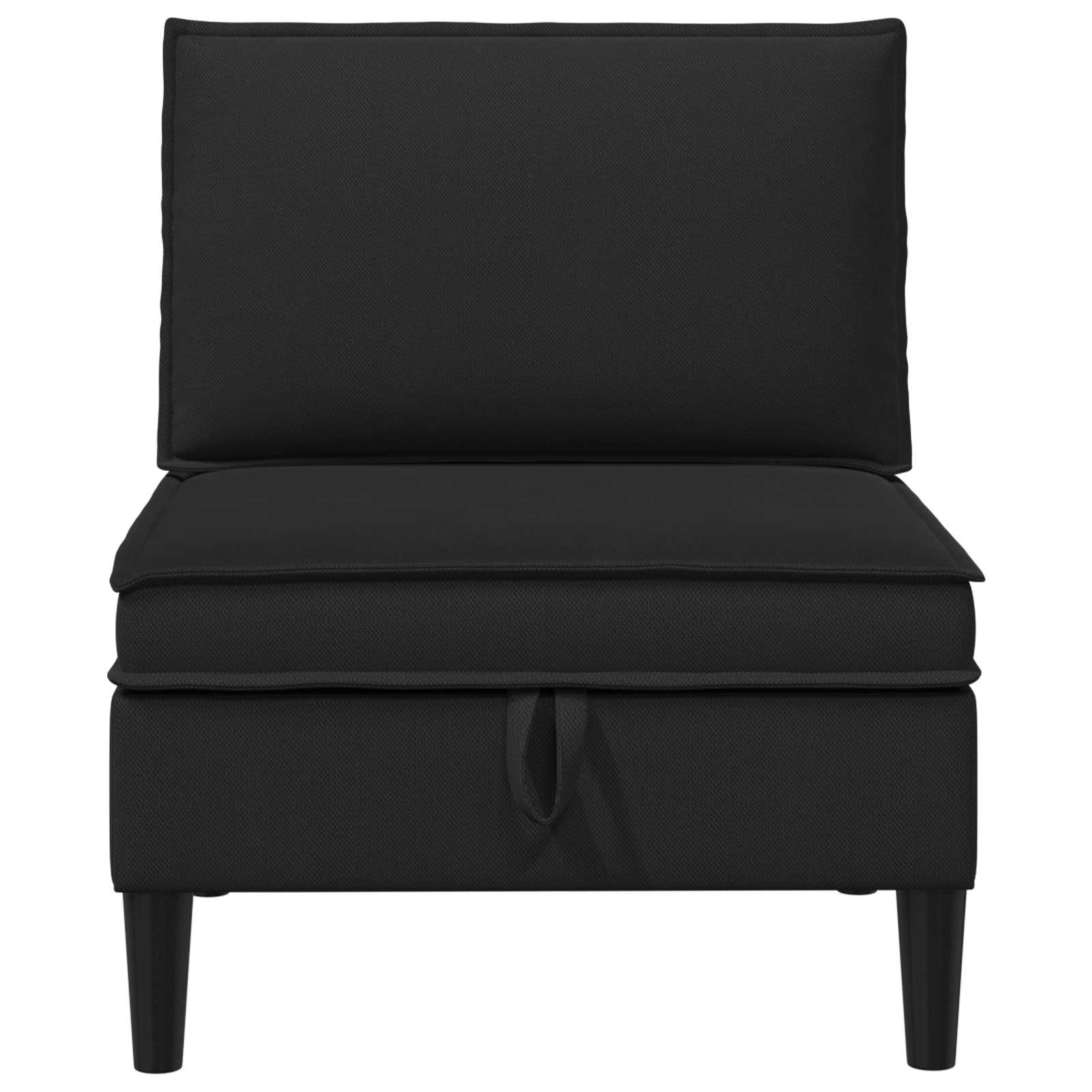 Srednji sofa s ladicom Crna Baršun