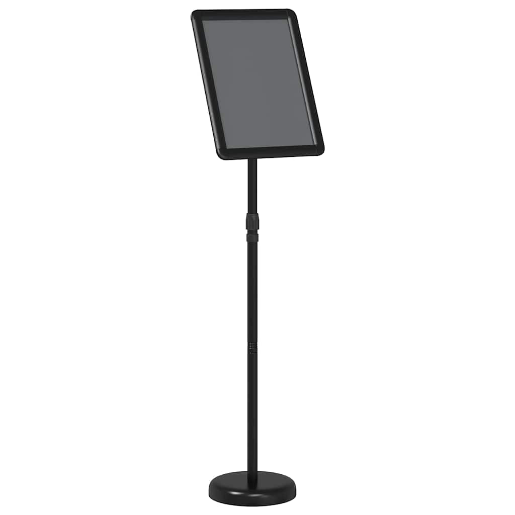 Stalci za sajmove Crna 30 x 25 x 128 cm Aluminij