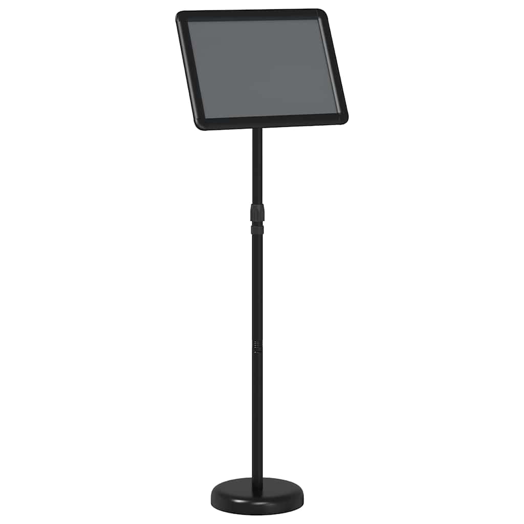 Stalci za sajmove Crna 30 x 25 x 128 cm Aluminij