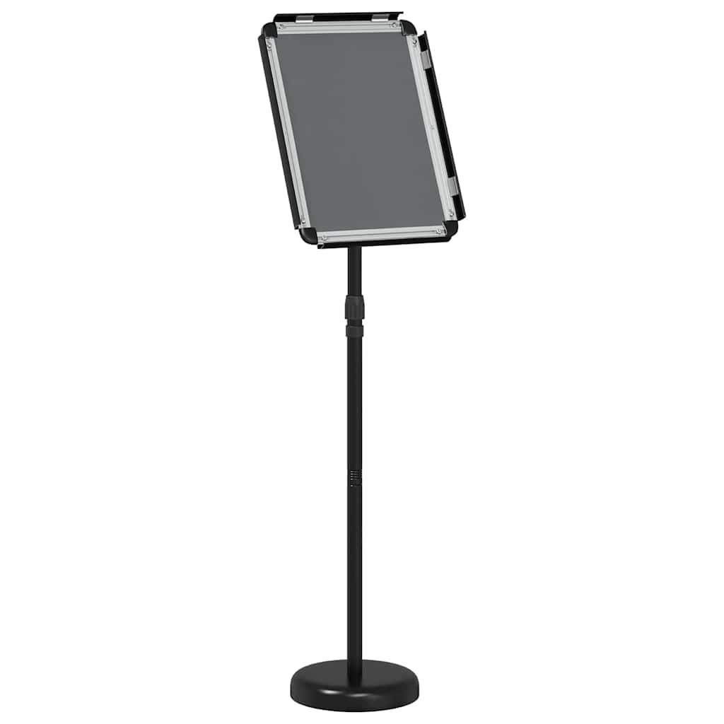 Stalci za sajmove Crna 30 x 25 x 128 cm Aluminij