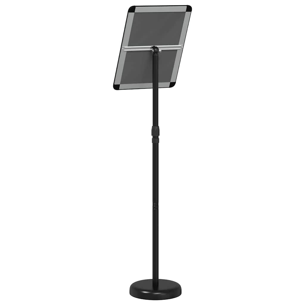 Stalci za sajmove Crna 30 x 25 x 128 cm Aluminij