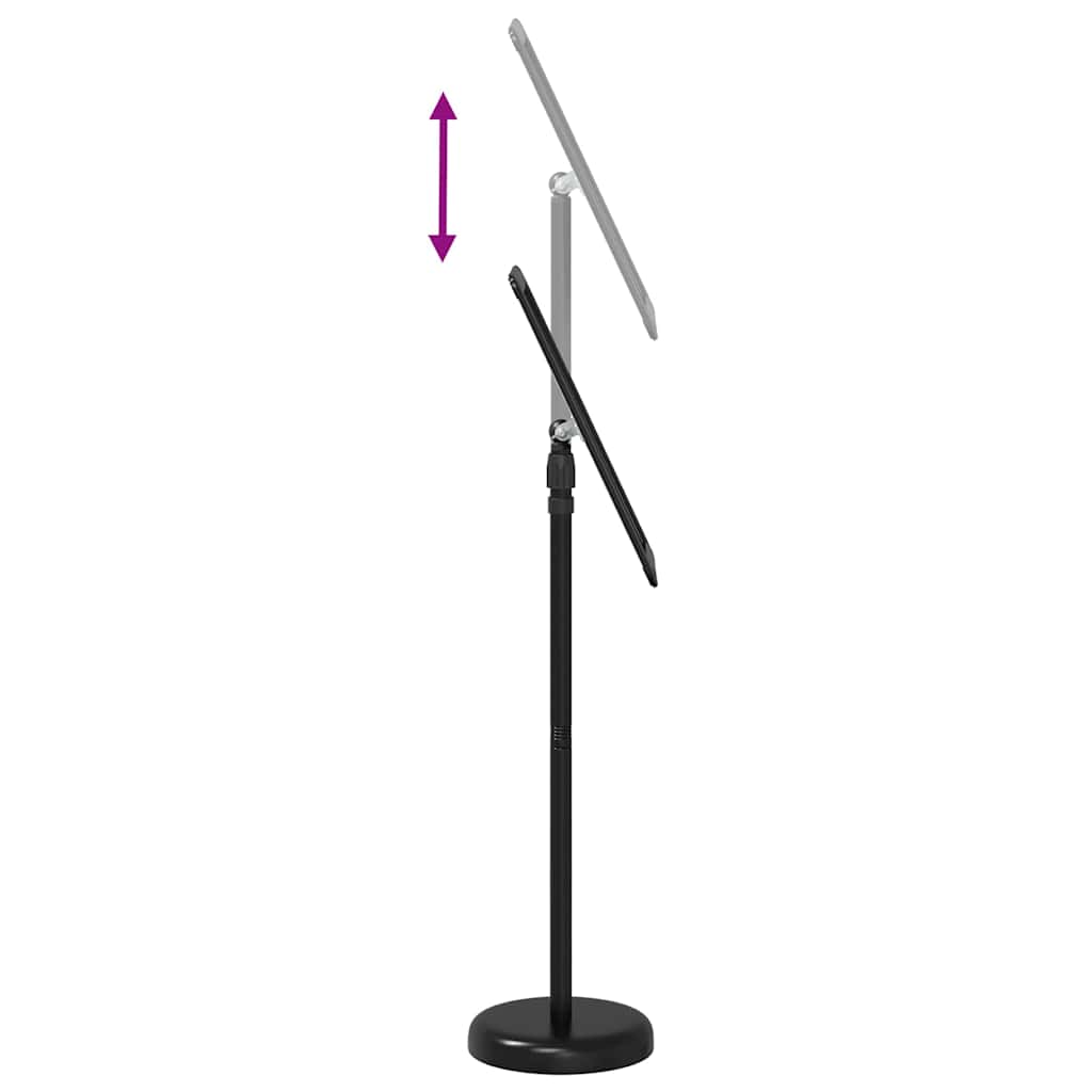 Stalci za sajmove Crna 30 x 25 x 128 cm Aluminij