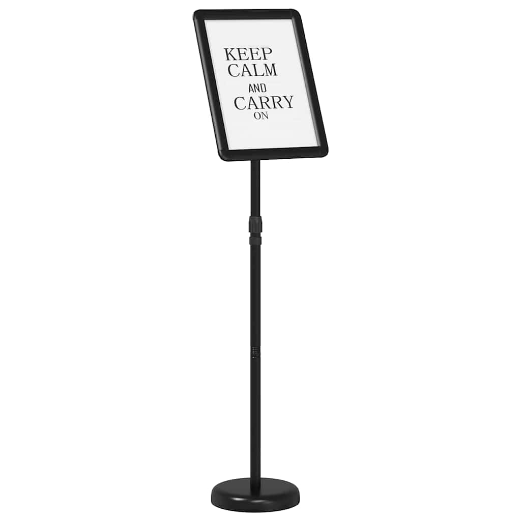 Stalci za sajmove Crna 30 x 25 x 128 cm Aluminij