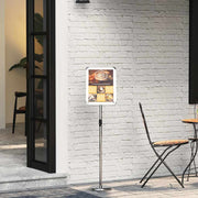 Stalci za sajmove Srebrno 30 x 25 x 128 cm Aluminij