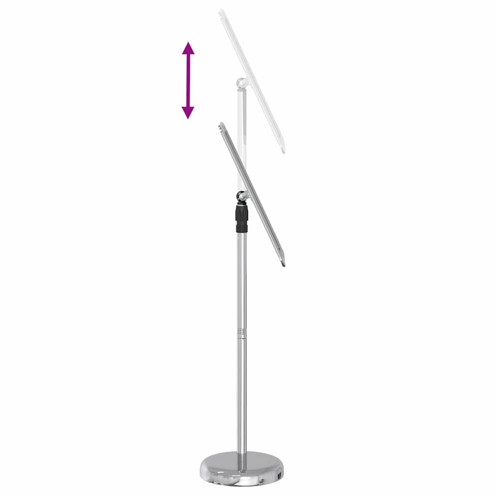 Stalci za sajmove Srebrno 30 x 25 x 128 cm Aluminij