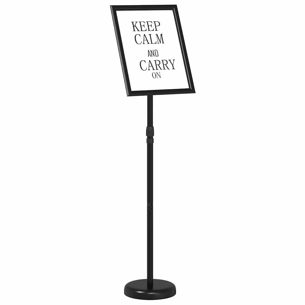Stalci za sajmove Crna 25 x 25 x 125 cm Aluminij