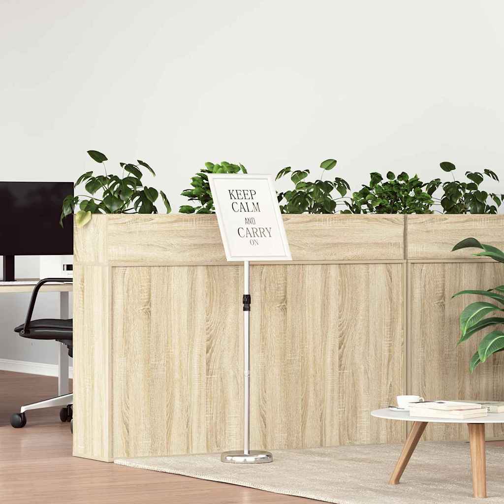 Stalci za sajmove Srebrno 30 x 25 x 128 cm Aluminij