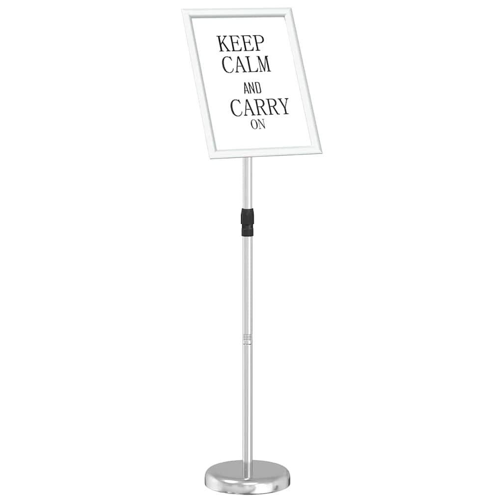 Stalci za sajmove Srebrno 30 x 25 x 128 cm Aluminij