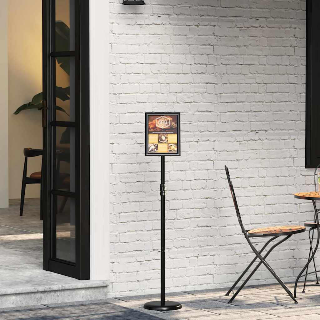 Stalci za sajmove Crna 25 x 25 x 125 cm Aluminij