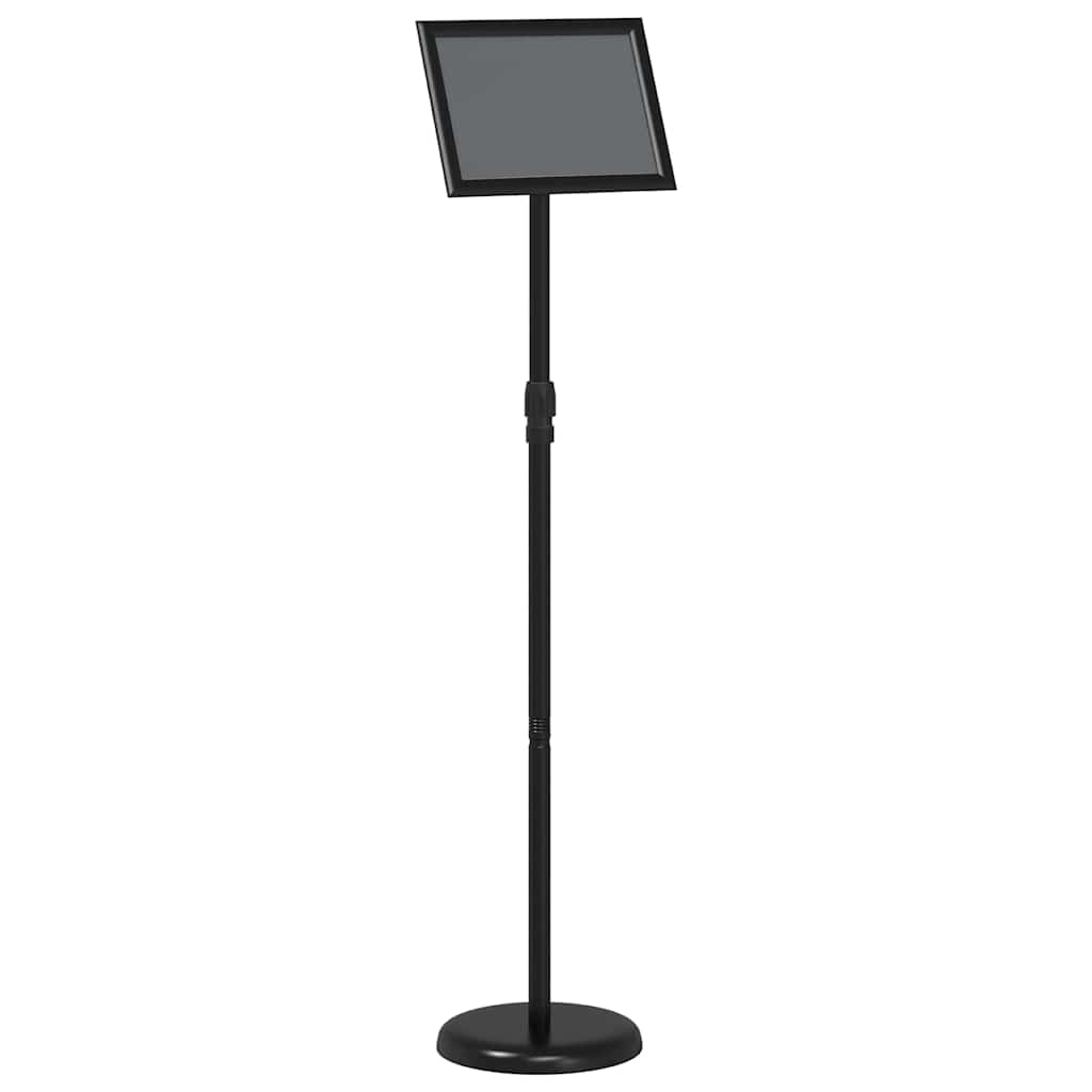 Stalci za sajmove Crna 25 x 25 x 125 cm Aluminij
