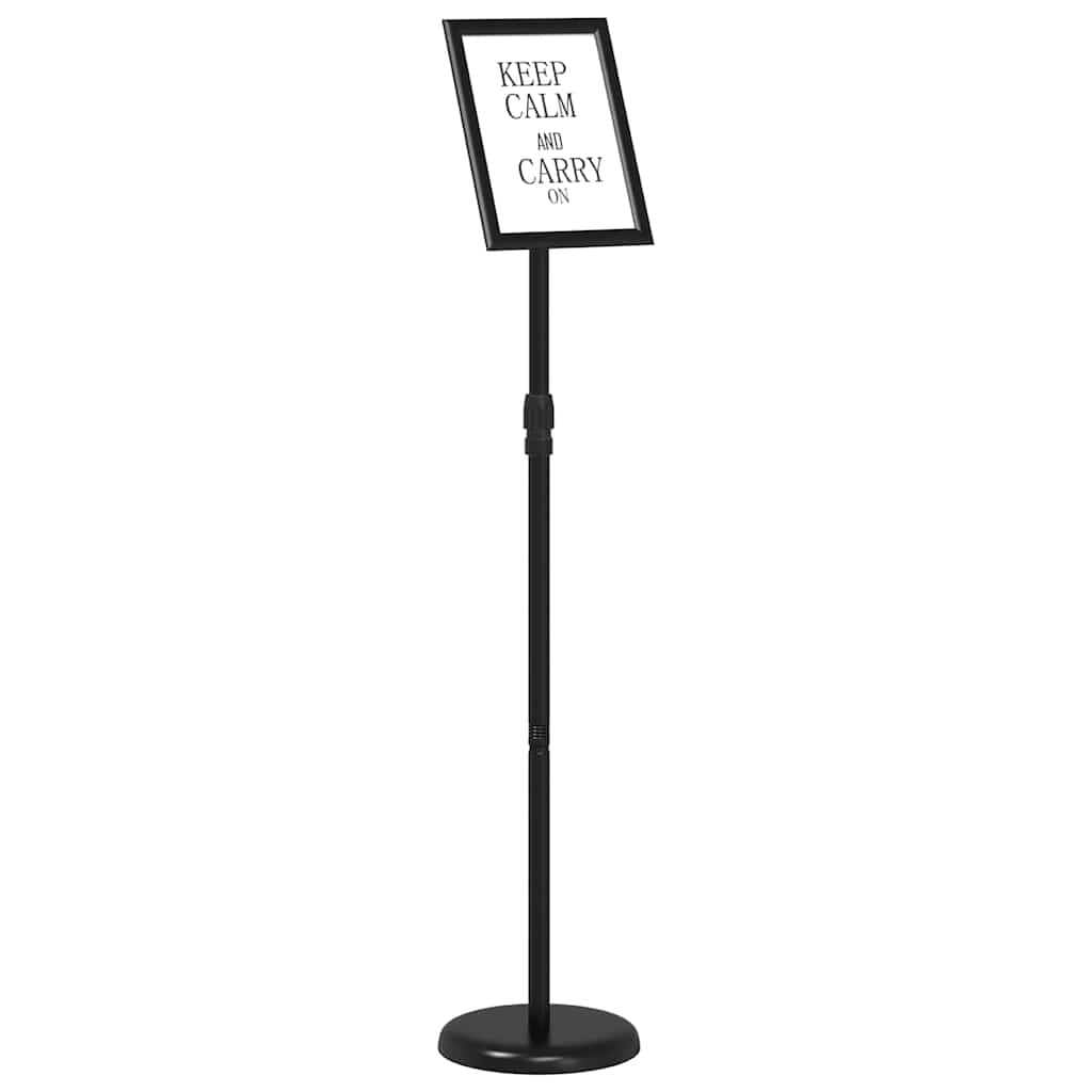 Stalci za sajmove Crna 25 x 25 x 125 cm Aluminij