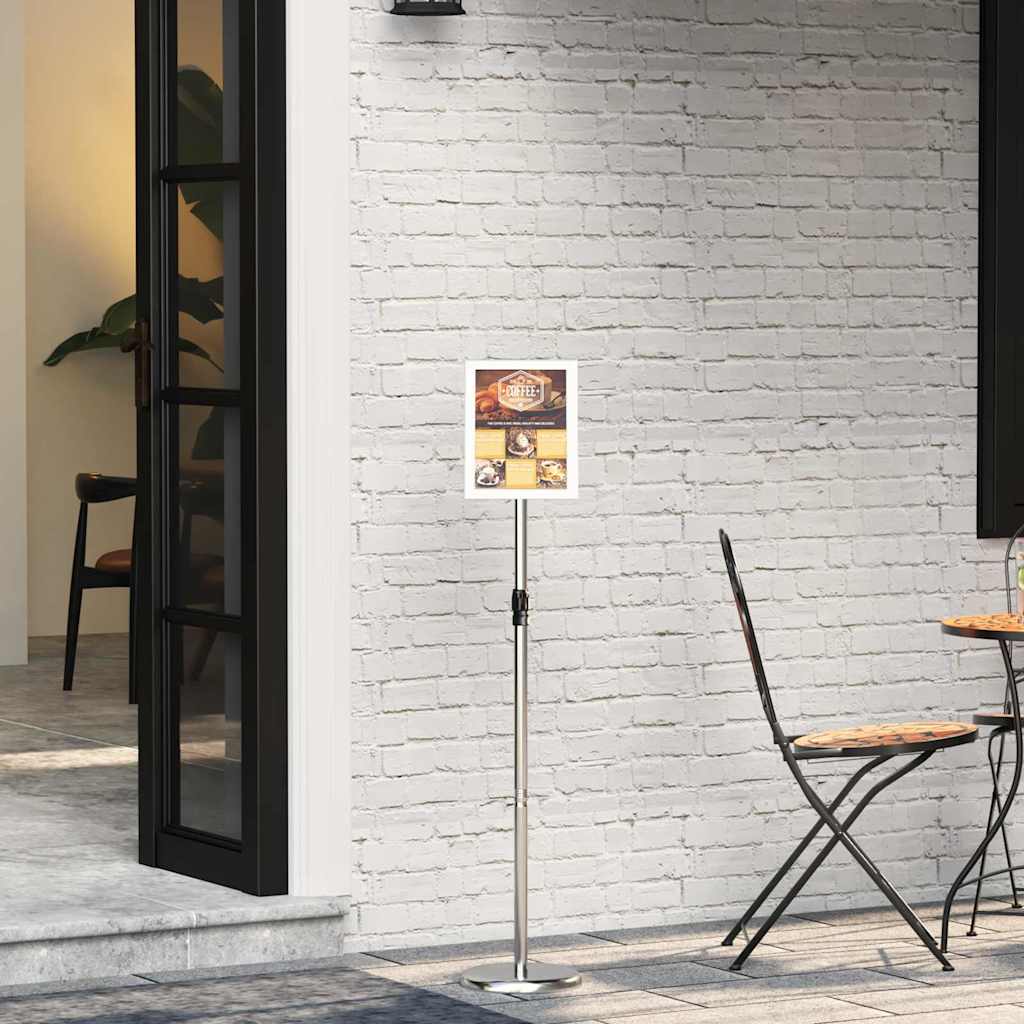 Stalci za sajmove Srebrno 25 x 25 x 125 cm Aluminij