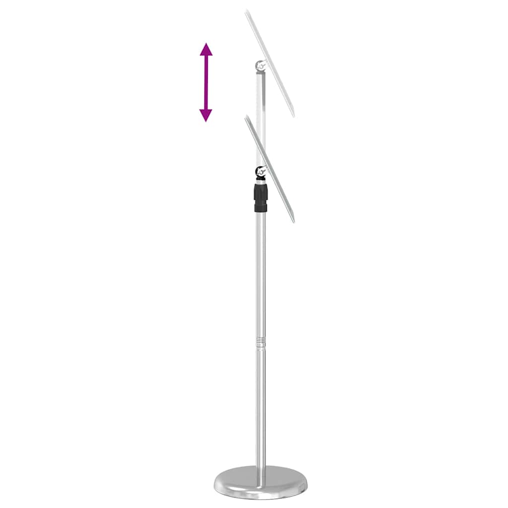 Stalci za sajmove Srebrno 25 x 25 x 125 cm Aluminij