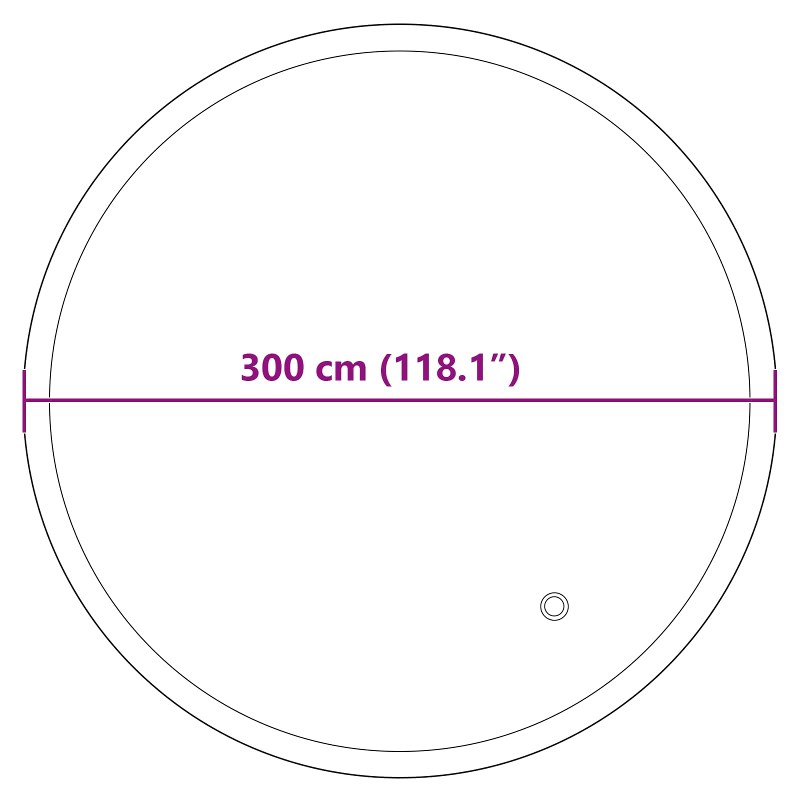 Zimski Bazen Jastuk Plava Ø 220 x 140 cm PVC