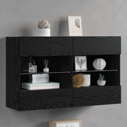 TV zidni ormar Crni hrast 98,5 x 30 x 60,5 cm Konstruirano drvo
