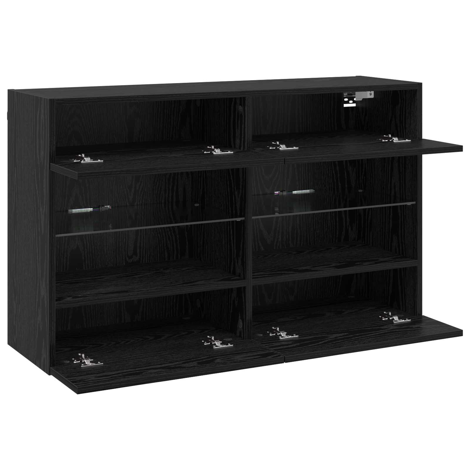 TV zidni ormar Crni hrast 98,5 x 30 x 60,5 cm Konstruirano drvo