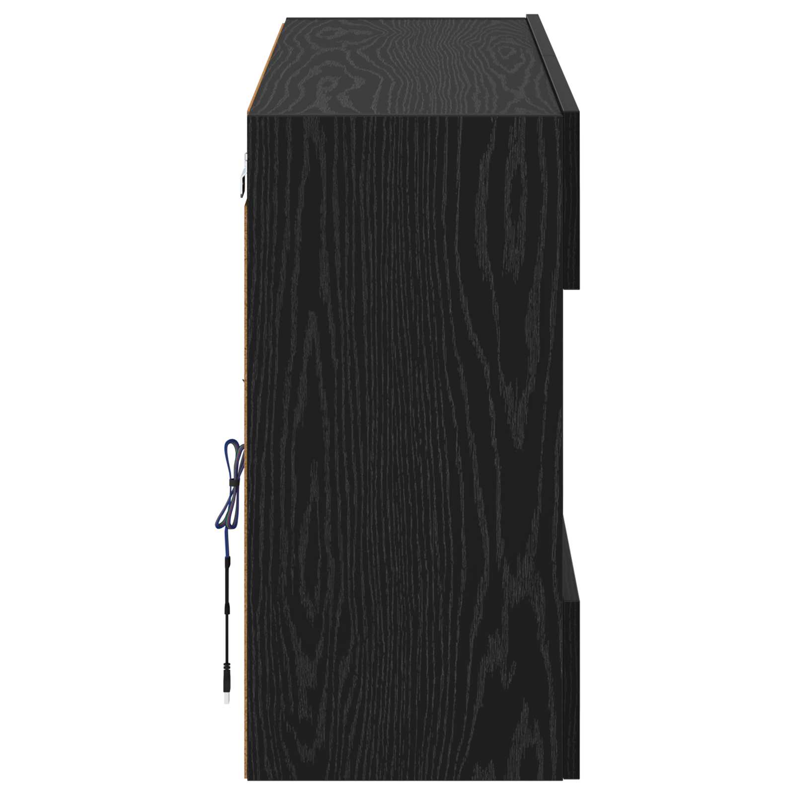 TV zidni ormar Crni hrast 98,5 x 30 x 60,5 cm Konstruirano drvo