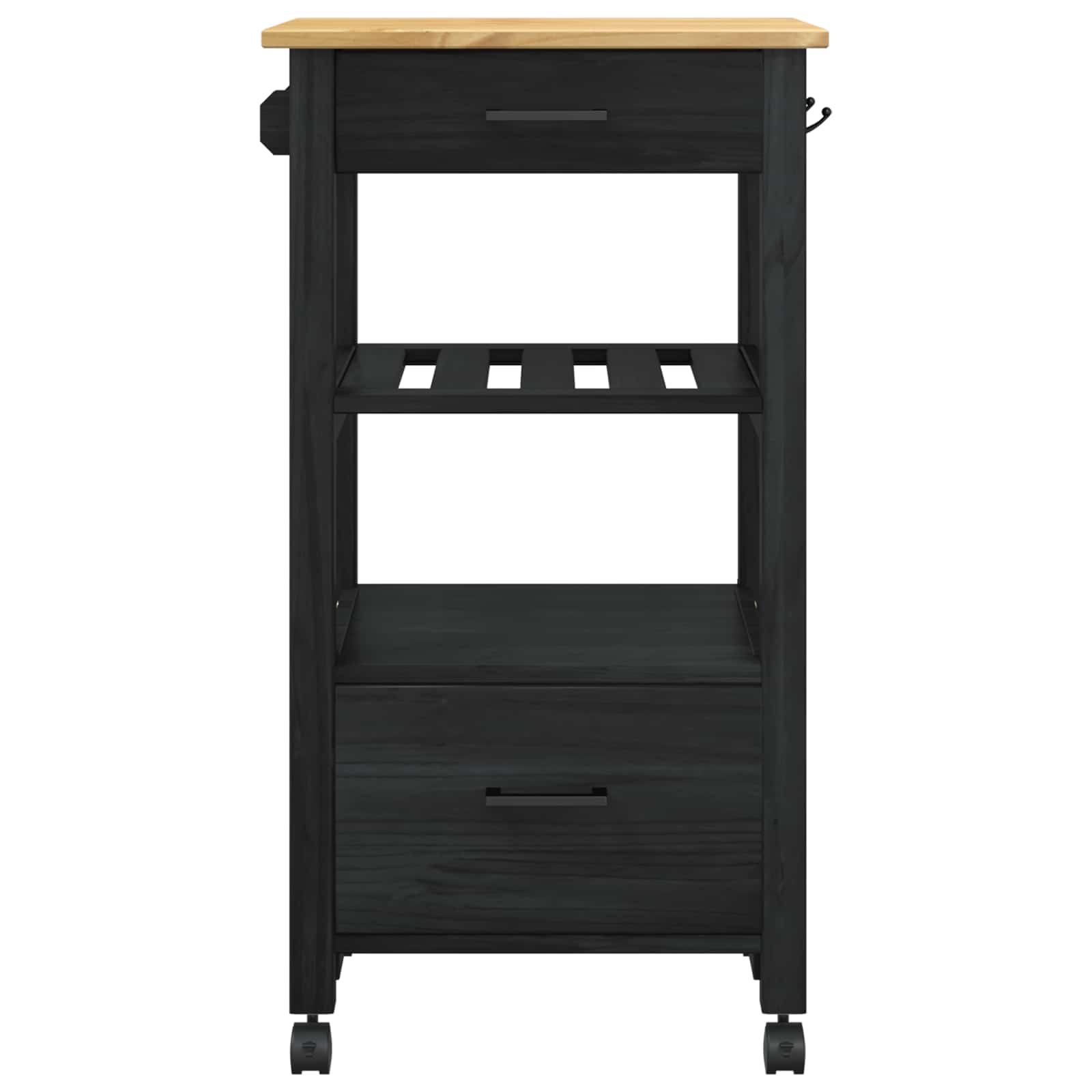Kuhinjski kolica MONZA Crna 48 x 40 x 88,5 cm