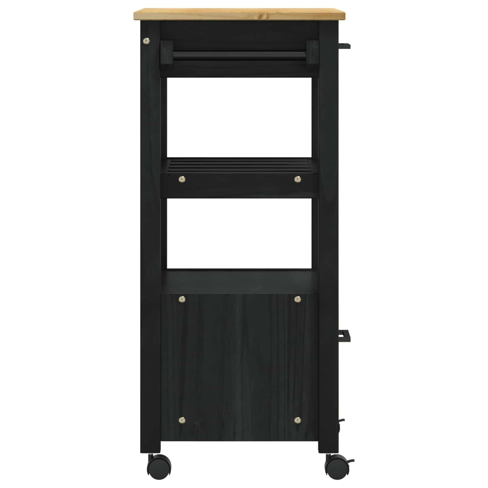 Kuhinjski kolica MONZA Crna 48 x 40 x 88,5 cm